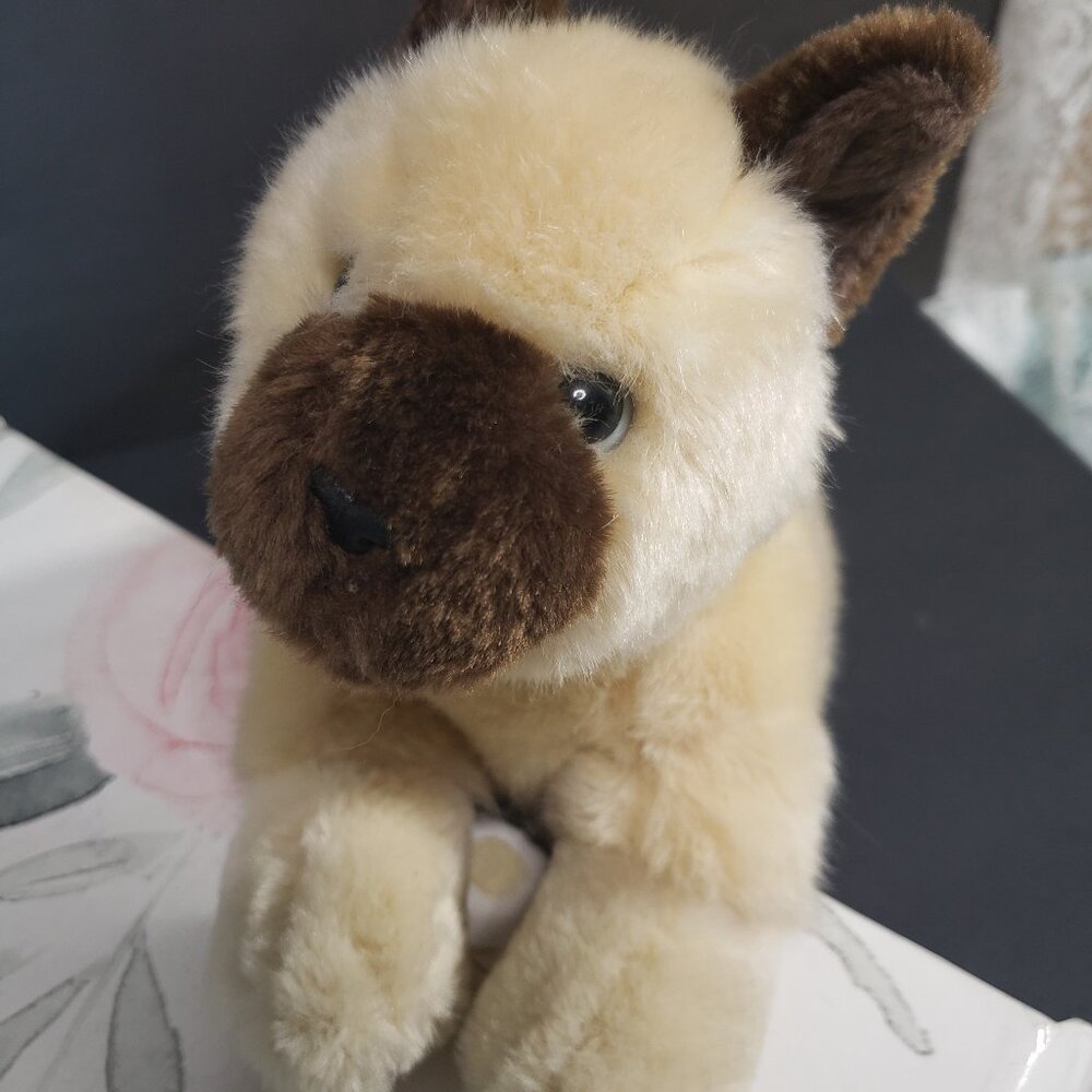 Vintage Animal Alley Toys R Us Siamese Kitten Plush 9" Cat Stuffed Animal